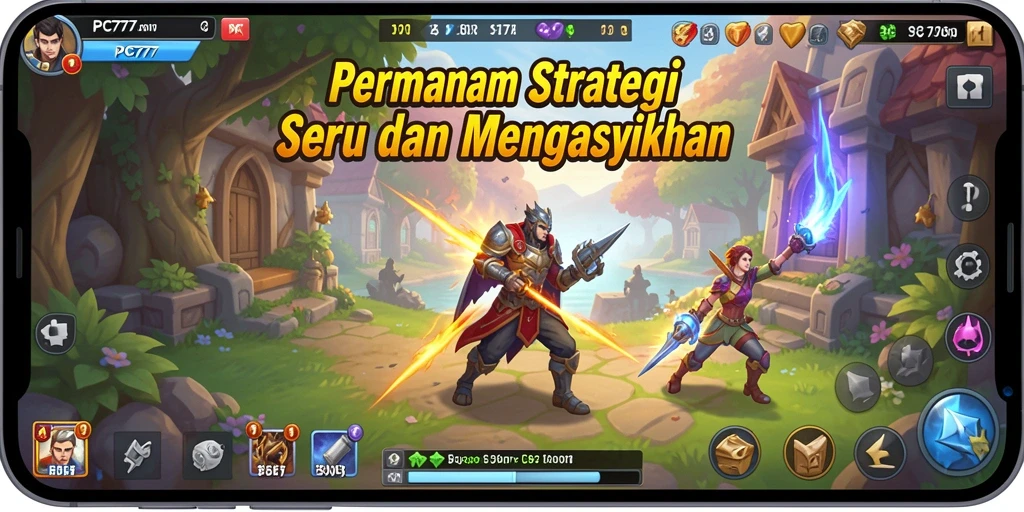 Tampilan menarik dari gameplay SLG PC777 dengan aksi yang mendebarkan.