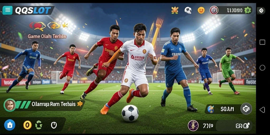 Tangkapan layar QQSLOT menampilkan aksi pertandingan olahraga yang seru.