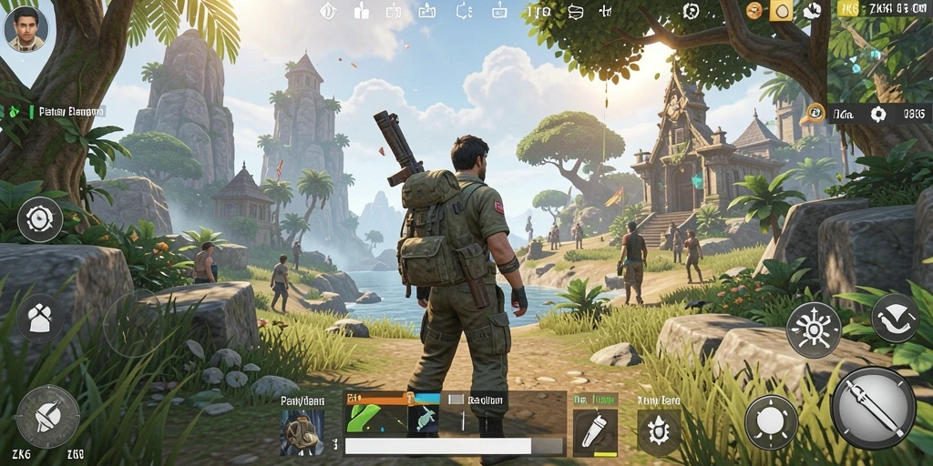 Gameplay ZK6 menampilkan dunia terbuka yang luas dan menarik.